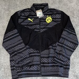 Puma Borussia Dortmund Football Soccer Jacket BVB Bundasliga UEFA Champions Cup